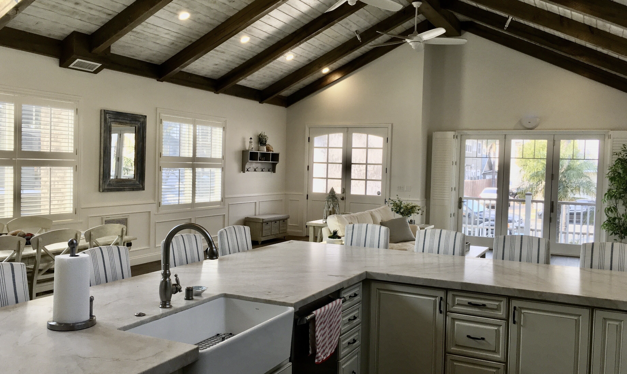 Dining table and great room